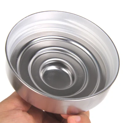 Clear High Cylinder Airtight Candy Food Large Glass Storage Jar Wide Metal Lid