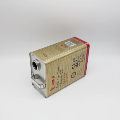 Manufacturer 4L Rectangular Tin Can Chemical Oil Tin Can