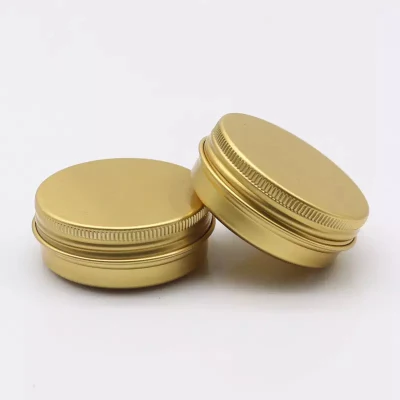 Factory Custom Aluminium Jar Container Empty Metal Can Packaging Small Round Box Candle Tin with Lid
