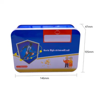 Rectangular Mini Tinplate Storage Tin Box Metal Packaging
