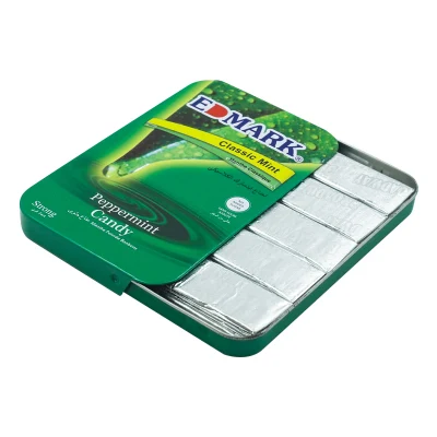 Wholesale Thin Small Slide Top Metal Tin Cheweing Gum Candy Packaging Mint Tin Box