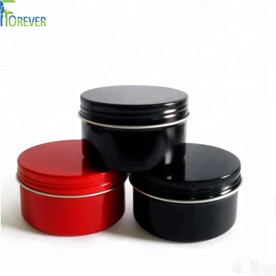 Factory Direct Sell Tea or Candle Tin Can Custom Packaging Tin Can Matte Black Tin Cans Price 10% off