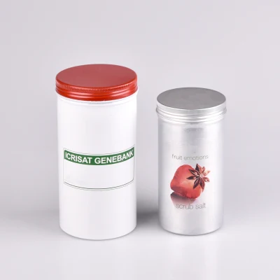 Large Candle Jar Cosmetic Canister Aluminum Tins Wholesale with Screw Lid 250g 400g