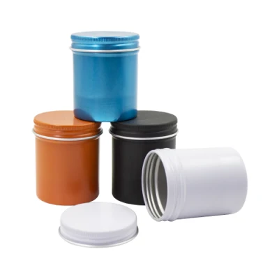 High Quality Wholesale Beautiful Aluminium Tin Jar Tin Container with Lid