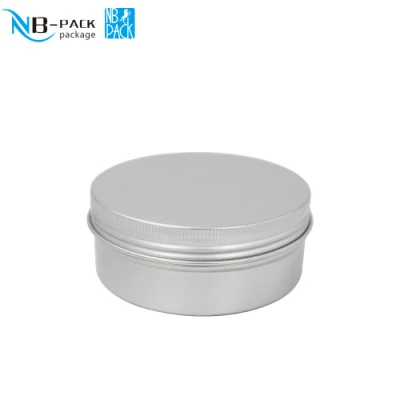 Customized 6oz 8oz 12oz Matte Round Purple White Metal Candle Aluminum Jar Seamless Black Tin Candles Soy Wax Containers