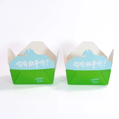 Wholesale Logo Custom Big Size Kraft Paper Box Fried Food Packaging