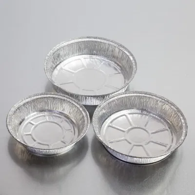 8011 High Quality 7inch 8inch 9inch 11inch Customized Disposable Round Aluminum Pan Foil Metal Food Containers Aluminum Tin Container