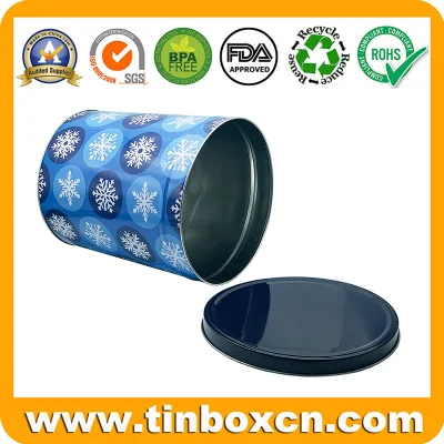 Empty 3.5 Gallon Large Metal Storage Box Popcorn Tin with Lid