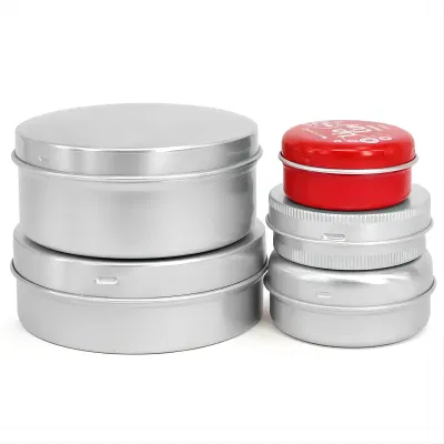 Aluminum Round Tin Can Aluminum Metal Jar Tobacco Container Tin