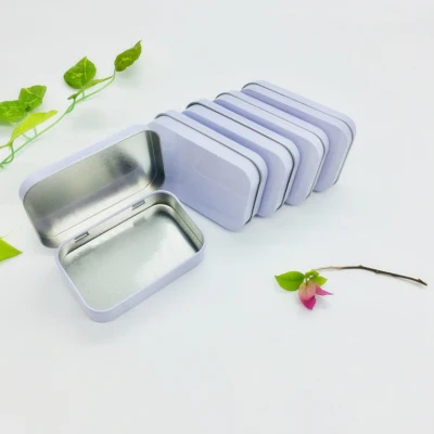 New Sliding Lid Tinplate Boxes Empty Metal Storage Jar Logo Printing Packaging Tin Box Custom Packing