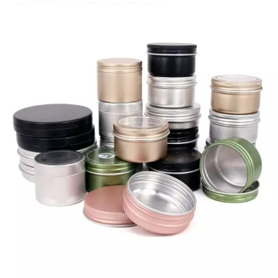 Round Food Tea Packaging Metal Tin Box for Cookie Coffee Candy