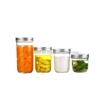Chili Sauce Fruit Jar Marmalade Jar Food Grade Hot Sauce Glass Jar with Tin Lid