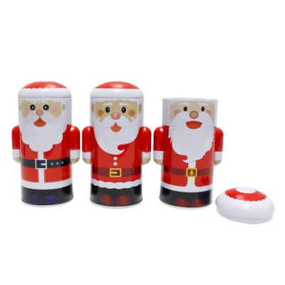 Factory Wholesale Food Grade Tinplate Storage Container Irregular Shape Metal Box Candy Chocolate Tin Can for Christmas