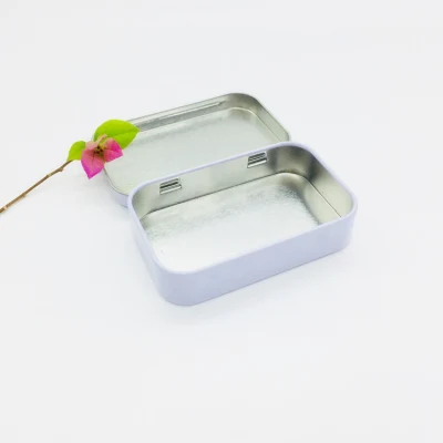 New Sliding Lid Tinplate Boxes Empty Metal Storage Jar Logo Printing Packaging Tin Box Custom Packing