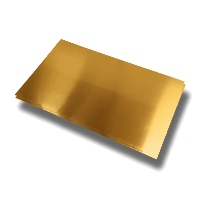 Tin Box Making Printed CMYK or PNS Food Grade Golden Lacquered &nbsp;Tinplate