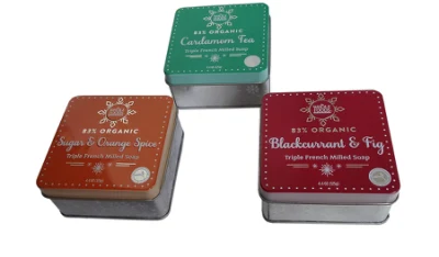 Metal Soap Tin Box Household Tin Storage Container Small Metal Square Soap