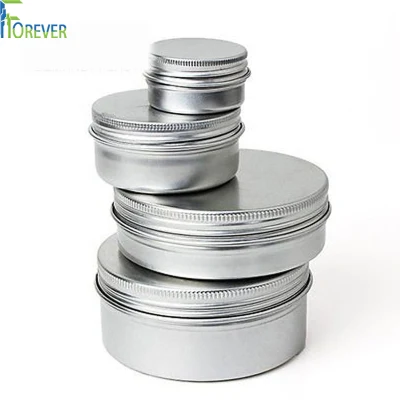 High Quality Wholesale Beautiful Aluminium Tin Jar Tin Container with Lid
