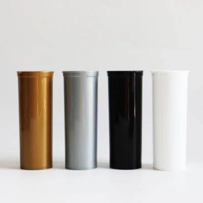 Wholesale 6-90 DRAM Child-Resistant Colorful Plastic Tubes Plastic Containers Pop Top Bottle