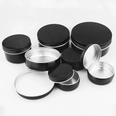 Factory Direct Sell Tea or Candle Tin Can Custom Packaging Tin Can Matte Black Tin Cans Price 10% off