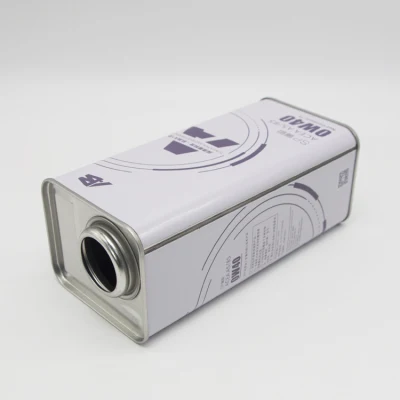 Custom Logo Printed Square Tin Can Factory Hot Sale 4L Metal Tins for Oil Packing