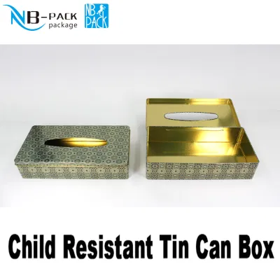  Child Resistant Slider Tin Pre-Roll Tin Roll Button Tin Tin Jar Candle Packing for Pre Roll Cones Candy Foods