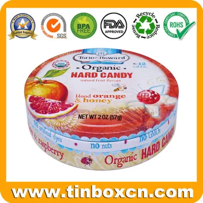 Food Tin Box Packaging for Round Metal Small Mini Tins