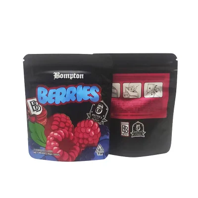 5gr 100mg Child Proof Airtight Mylar Barrier Plastic Ziplock Hot-Sealed Bag Gummy Packaging Recyclable Pouch