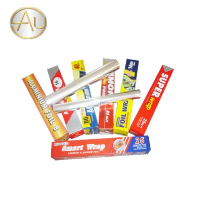 Household Food Aluminium Foil Roll Food Packing Tin Foil Paper