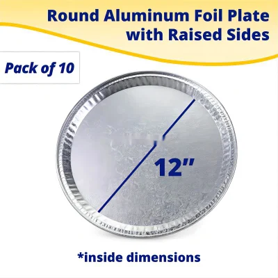 Containers, Disposable Plate Allwin-12&quot; Allwin-Flu Tin Container Aluminum Foil Pan