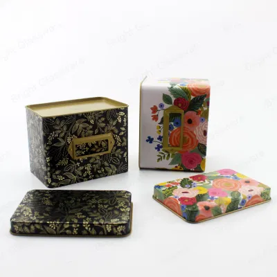 High Quality Square Colorful Metal Chocolate Sweet Candy Tin Can Gift Packing