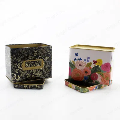 High Quality Square Colorful Metal Chocolate Sweet Candy Tin Can Gift Packing