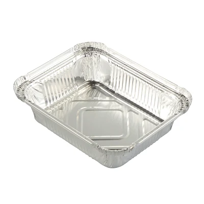 Eco-Friendly Tin Foil Tray Disposable Half-Size Baking Pans Aluminum Foil Container with Lids