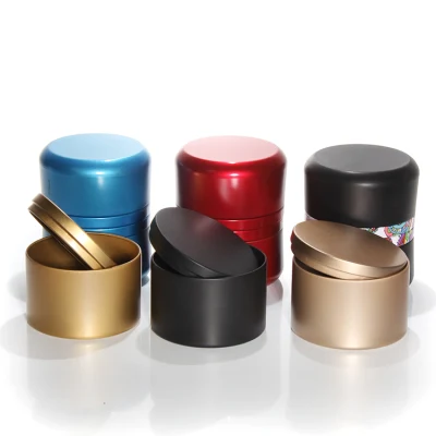 10ml 30ml 50ml 100ml 200ml Round Aluminum Cosmetic Tin Box Metal Container