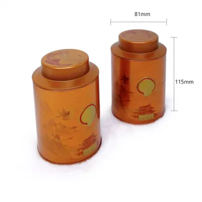 Manufacturers Provide Round Tinplate Tea Cans Dahongpao Black Tea Packaging