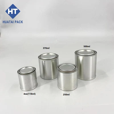 Factory Paint Tin Can with Lever Lid 1pint Small Round Tin Can for Paint