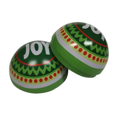 Decorative Ball Shape Candy Gift Christmas Tin Box