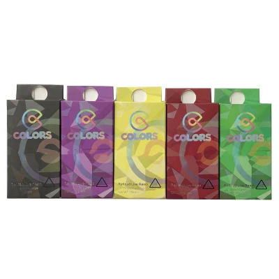 Colors Empty Vape Cartridge Full Ceramic Coils 10 Color Boxes Packaging with Sticker Thick Oil Cart