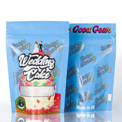 Wedding Holiday Gifts Cute Mylar Bags Zipper Lock Custom Candy Packaging