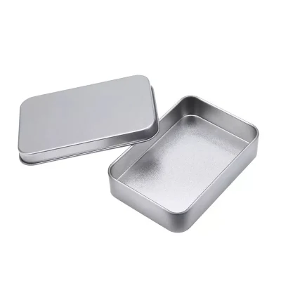 Custom Metal Soap Holder Travel Box Rectangle Aluminum Soap Tin Box with Drainer