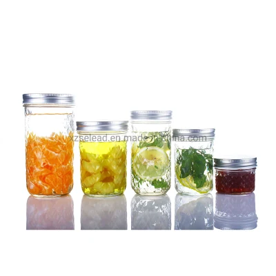 Chili Sauce Fruit Jar Marmalade Jar Food Grade Hot Sauce Glass Jar with Tin Lid