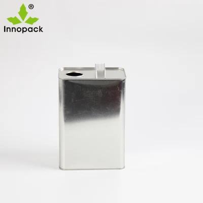 F Style Metal Square Tin Can 4L