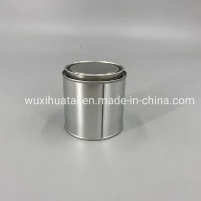 Small Paint Cans Quart Tins Pint Metal Cans 250ml Round Empty Tin Cans with Lid