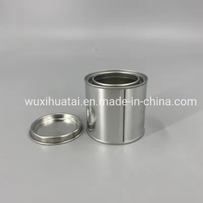 Small Paint Cans Quart Tins Pint Metal Cans 250ml Round Empty Tin Cans with Lid