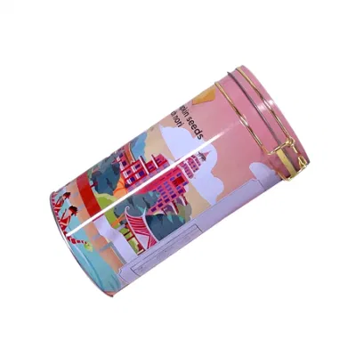 Factory Hot Round Tinplate Snack Sealed Cans Candy Metal Gift Tin Box