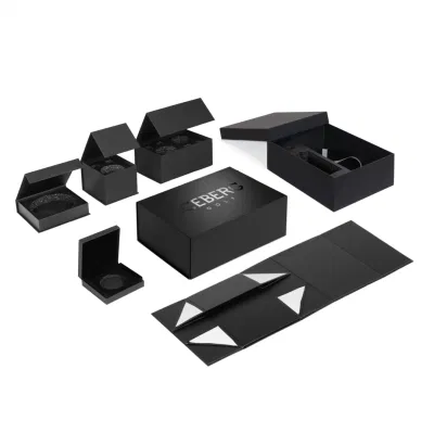 Custom Printed Cardboard Paper Embossing Spot UV Gold Silver Foil Matt Black Jewelry Clothes Candle Flower Christmas Folding Gift Packing Packaging Carton Box