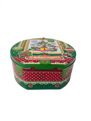 Hot Sale Round Shaped Tin Box Printed Tin Box Perfume and Cosmetic Tin Cans Metal Box for Packing