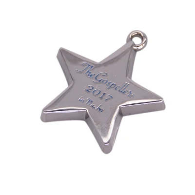 China Factory Custom Made Nickel Plated Metal Label Manufacturer Customized Enamel Brand Emblem Hangtag Bespoke Promotional Flower Shape Company Logo Tag
