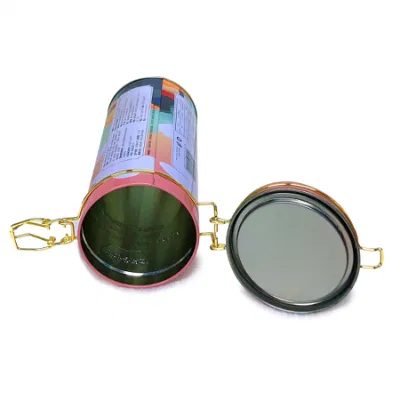 Factory Hot Round Tinplate Snack Sealed Cans Candy Metal Gift Tin Box