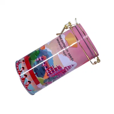 Factory Hot Round Tinplate Snack Sealed Cans Candy Metal Gift Tin Box