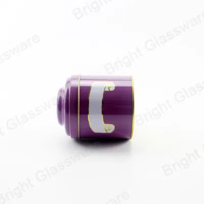 Wholesale Empty Food Grade Small Round Purple Metal Tin Box for Tea Cookie
